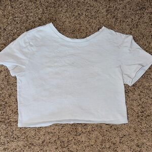 Pacsun Baby Blue Women's Crop Top Baby Tee